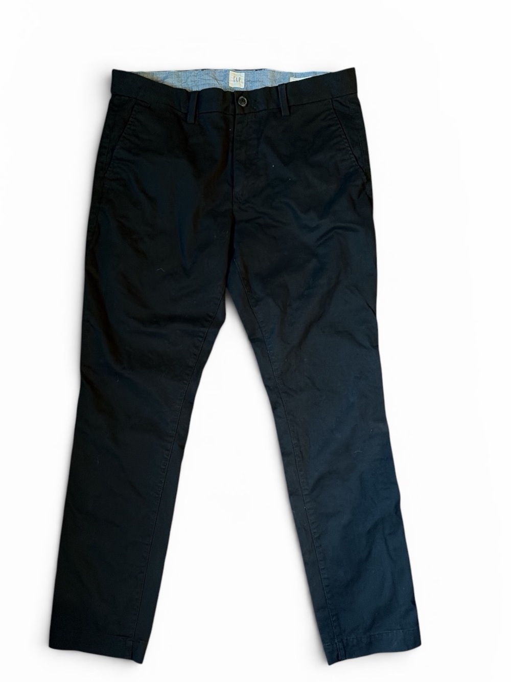 GAP Men's Dark Blue Classic Straight Chinos 33x30
